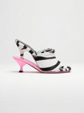 Les Doubles Zebra Print Calf Hair Slide Sandal