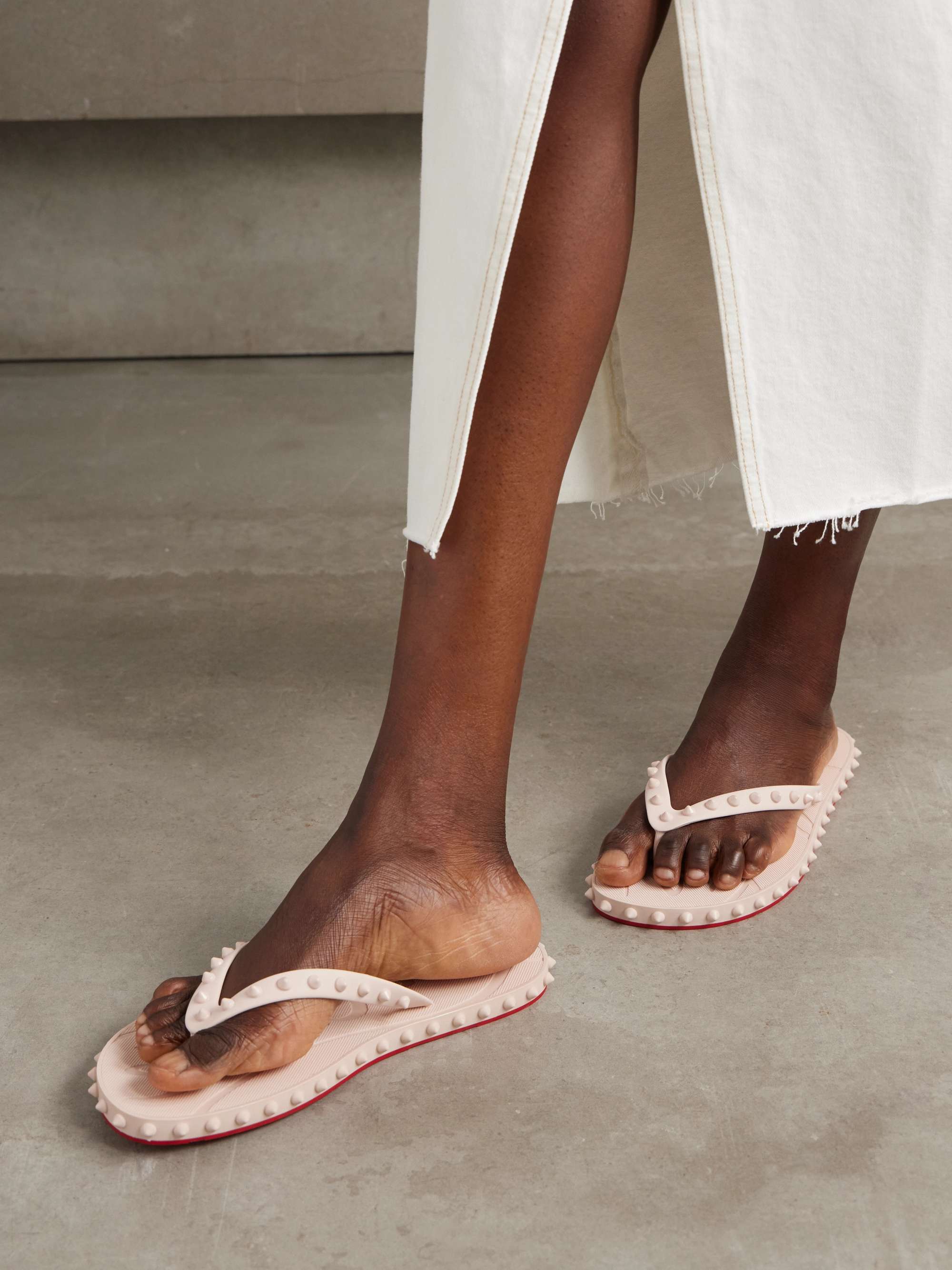 Studded Rubber Flip Flops