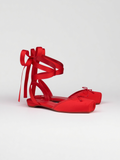 Cassia Lace Up Ballerinas