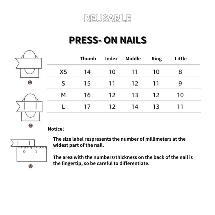 Future Metal Laser Press On Nail