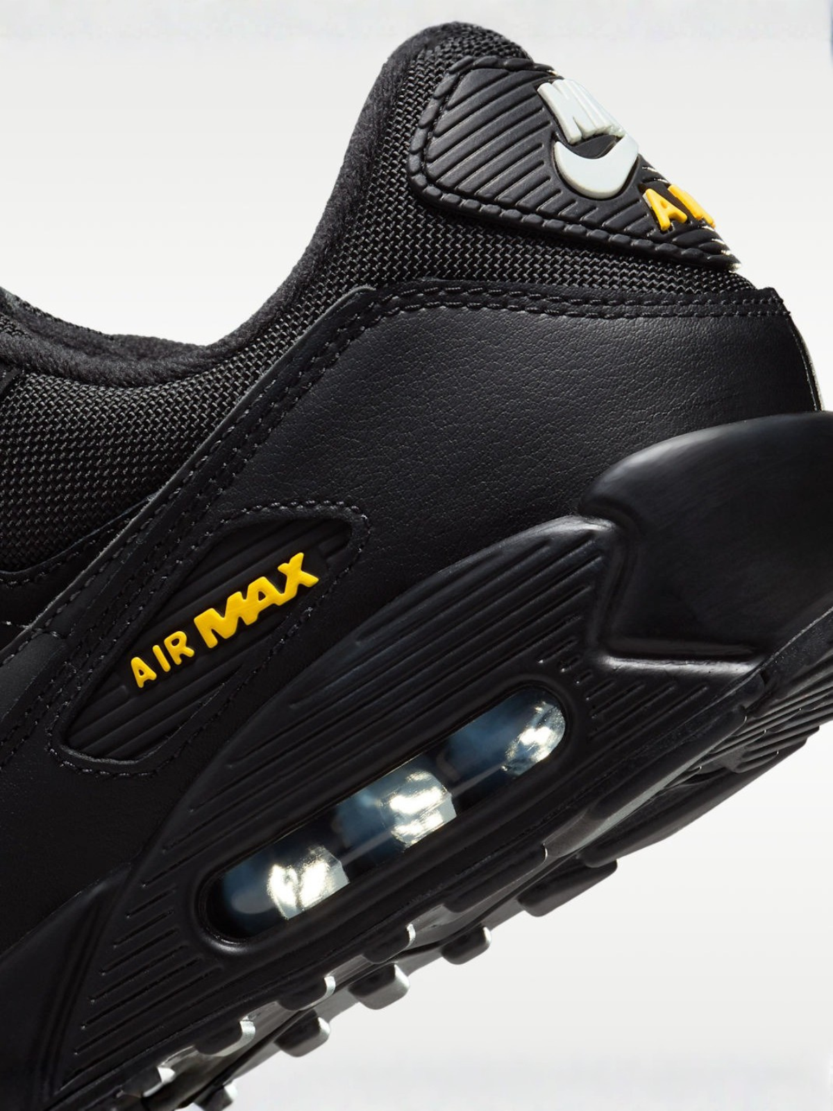 Nike Air Max 90 Black Speed Yellow men's shoe image